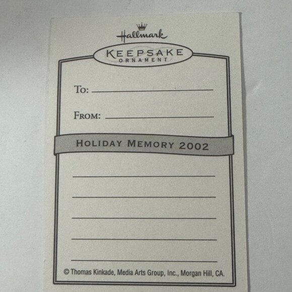 Vintage Hallmark Keepsake Ornament Thomas Kinkade Deer Creek Cottage Dated 2002 - Picture 4 of 9